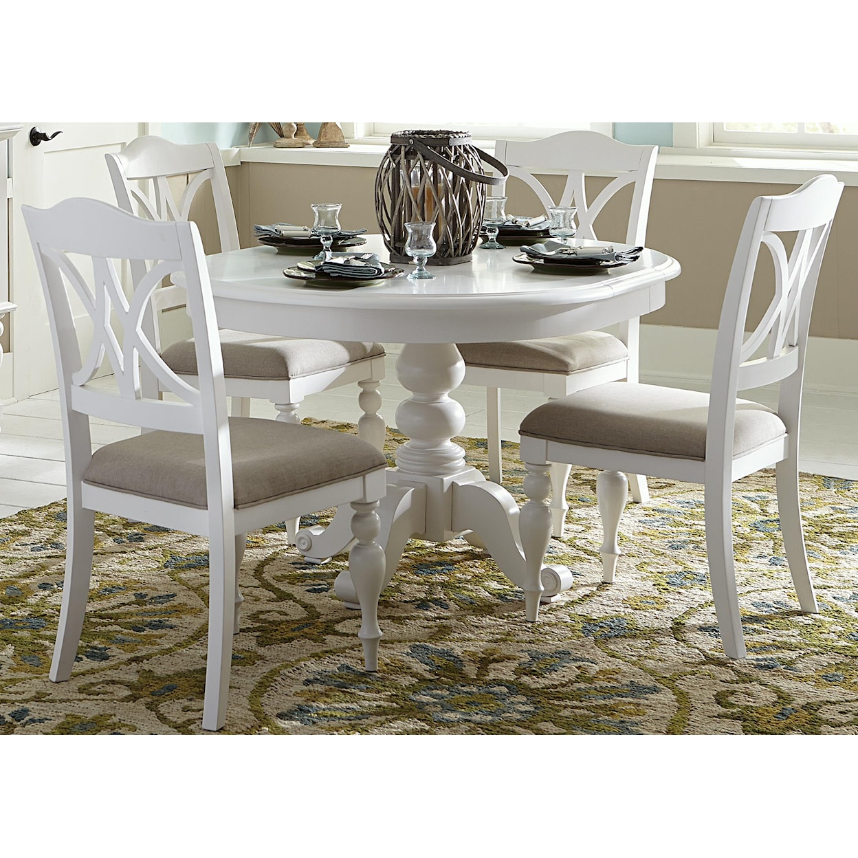 Liberty Furniture Summer House 5-Piece Round Table Set
