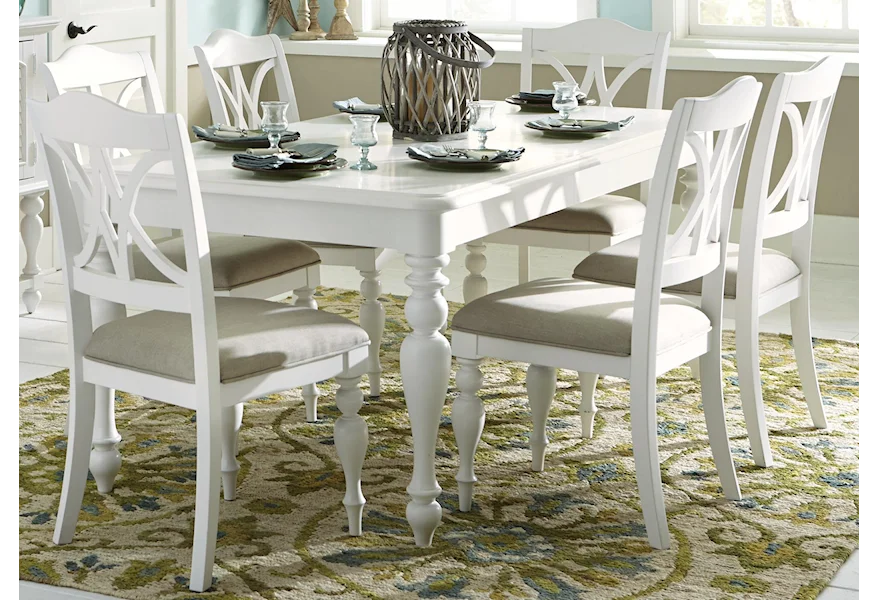 Summer House 7 Piece Rectangular Table Set by Liberty Furniture at Reeds Furniture