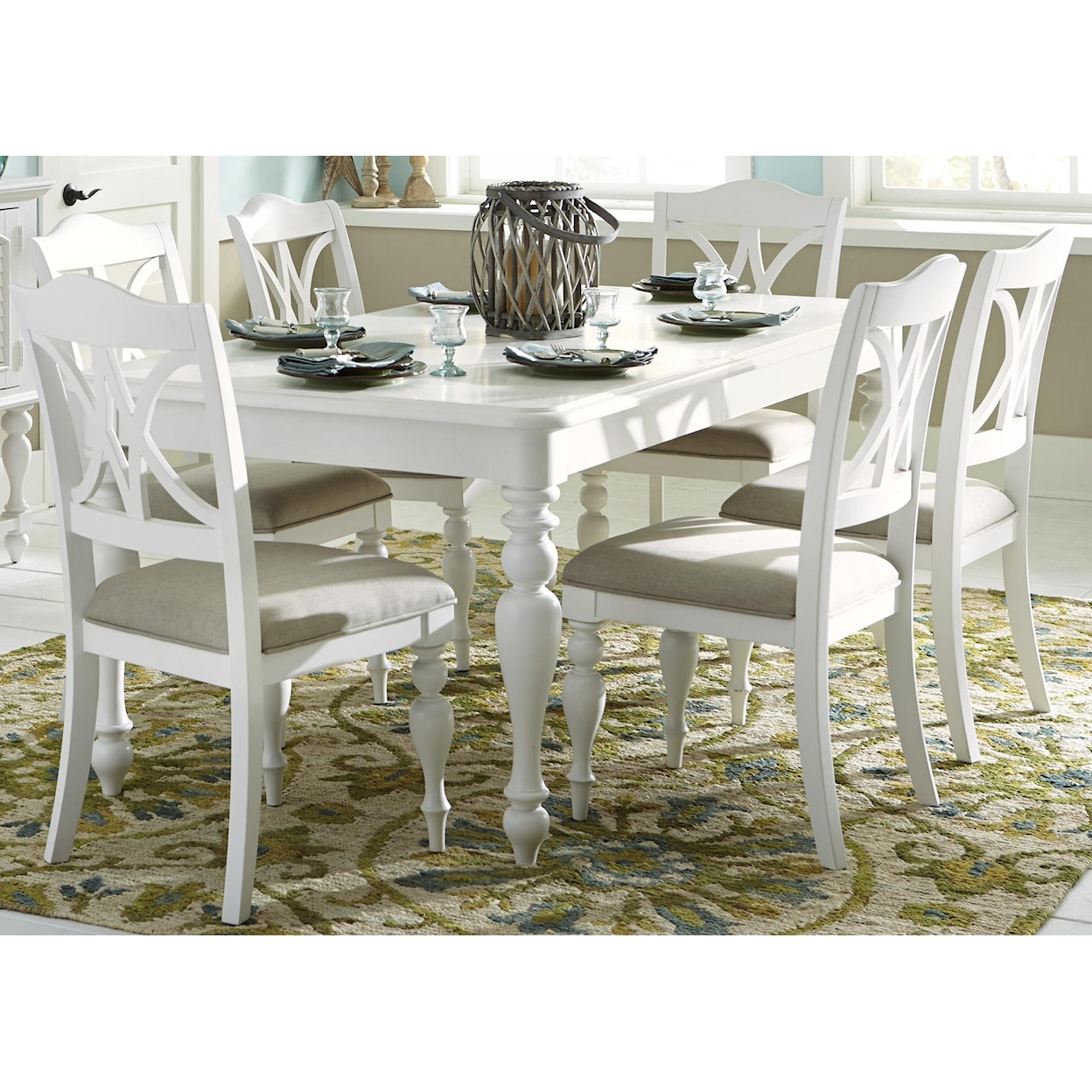 Libby Summer House 7-Piece Rectangular Dining Set