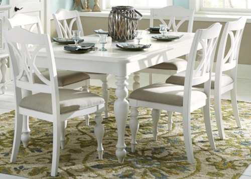 7-Piece Transitional Rectangular Dining Set