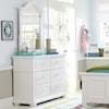 Liberty Furniture Summer House Media Chest and Small Mirror