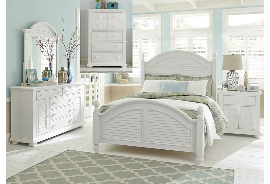 Summer House Queen Bedroom Group by Liberty Furniture at Sheely's Furniture & Appliance