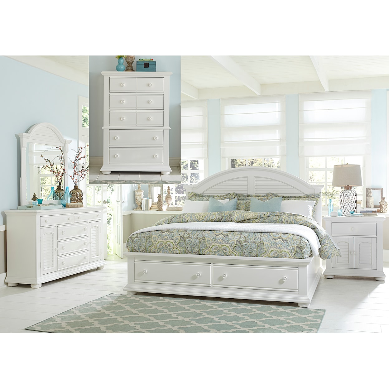 Libby Summer House Queen Bedroom Group