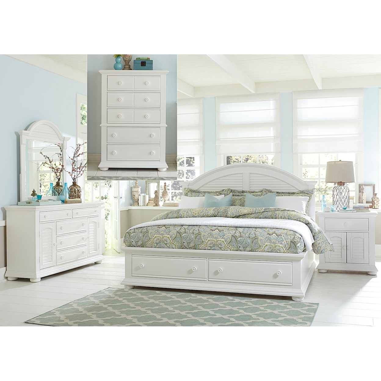 Liberty Furniture Summer House Queen Bedroom Group