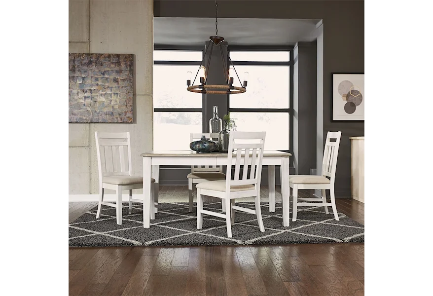 Summerville 5 Piece Rectangular Table Set by Liberty Furniture at VanDrie Home Furnishings