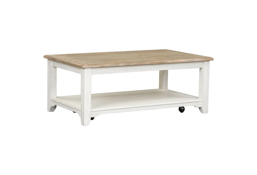 Summerville Rectangular Cocktail Table by Liberty Furniture at VanDrie Home Furnishings