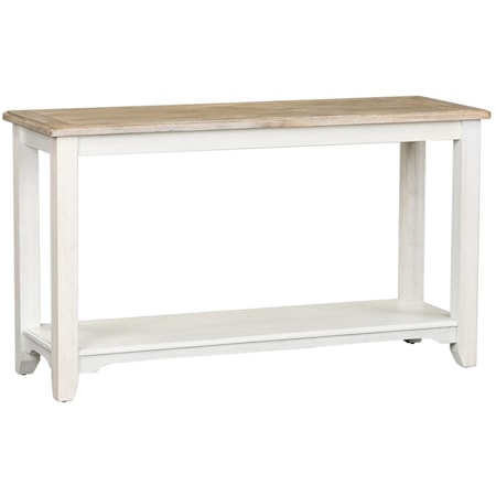 Farmhouse Rectangular Sofa Table with Tapered Legs