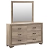 Liberty Furniture Sun Valley Dresser & Mirror