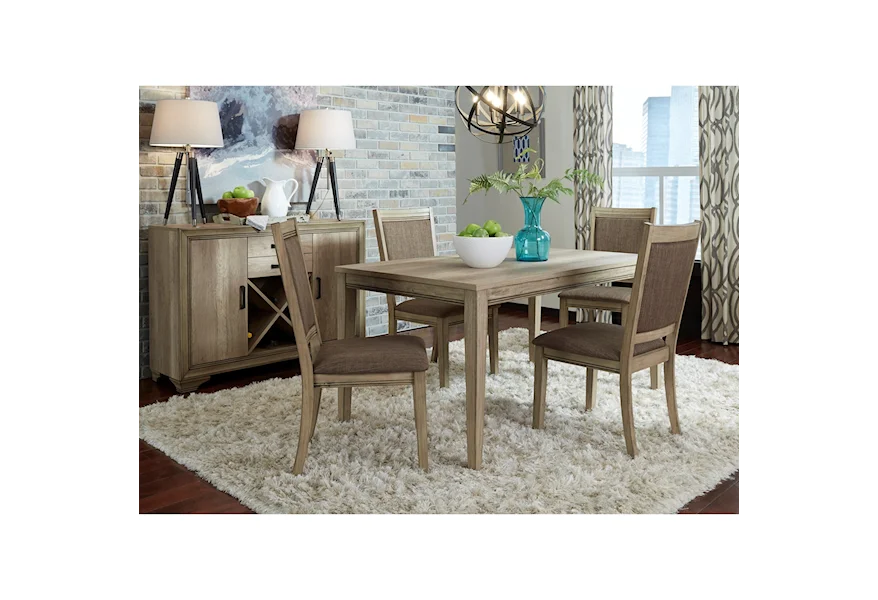 Sun Valley Opt 5 Piece Leg Table Set by Liberty Furniture at Royal Furniture