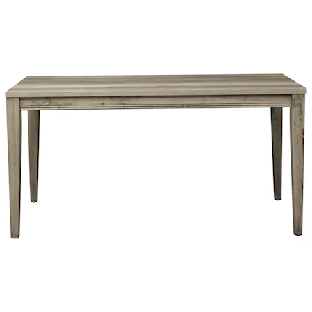 Transitional 60 Inch Rectangular Leg Table