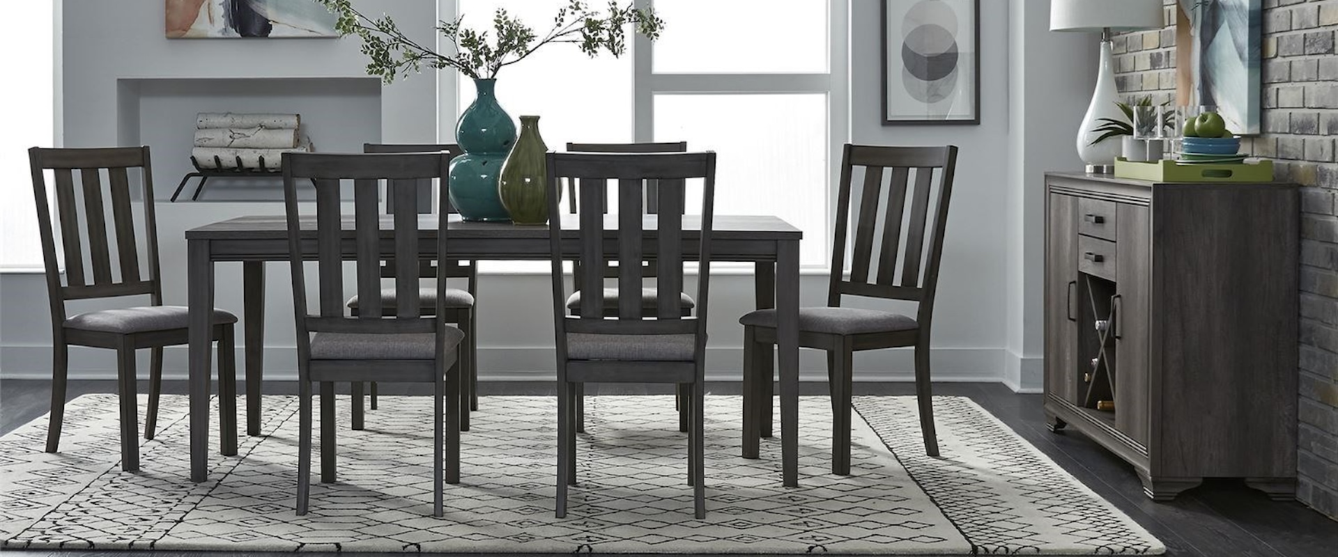 Contemporary 8-Piece Dining Room Group