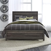 Contemporary California King Panel Bed