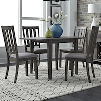 5 Piece Drop Leaf Set Table and Chair Set