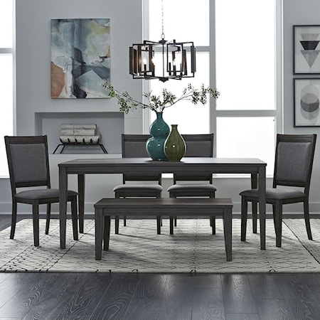 6 Piece Rectangular Table Set