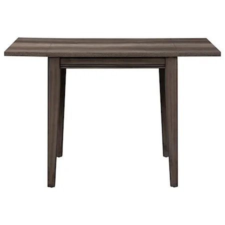 Contemporary Dining Table with Drop Down Leaves