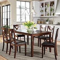 7 Piece Rectangular Table Set