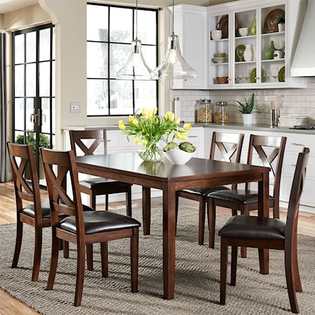 7 Piece Rectangular Table Set