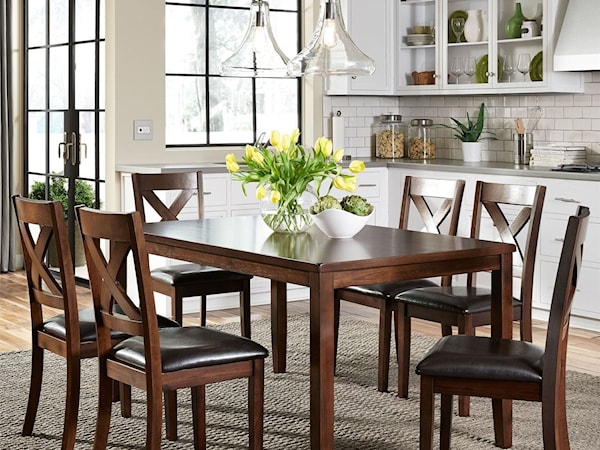 7 Piece Rectangular Table Set