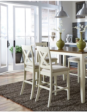 7-Piece Counter-Height Gathering Dining Set