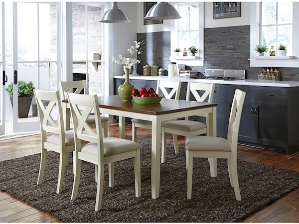 7-Piece Rectangular Table Dining Set