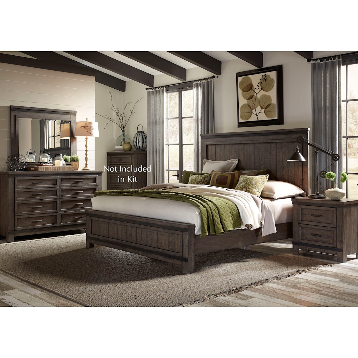 Liberty Furniture Thornwood Hills Queen Bedroom Group