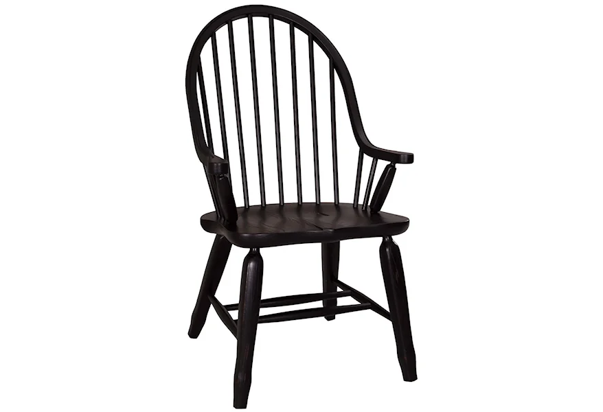 Treasures 17 Bow Back Arm Chair by Liberty Furniture at Royal Furniture
