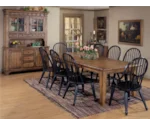 Liberty Furniture Treasures 17 9 Piece Leg Table & Bowback Chair Set