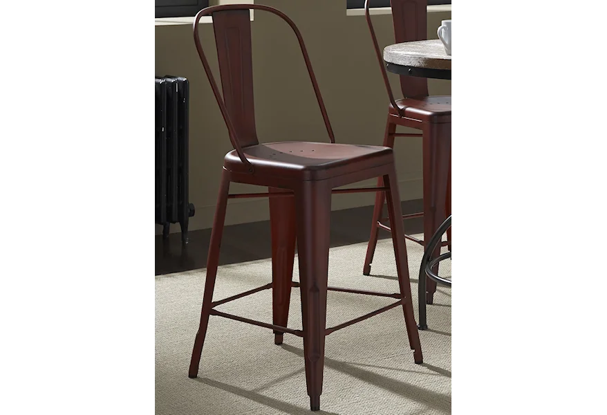 Vintage Dining Series Bow Back Counter Chair by Liberty Furniture at Royal Furniture