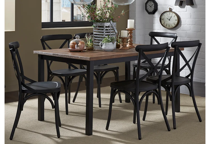 Vintage Dining Series 7-Piece Table and Chair Set by Liberty Furniture at Royal Furniture
