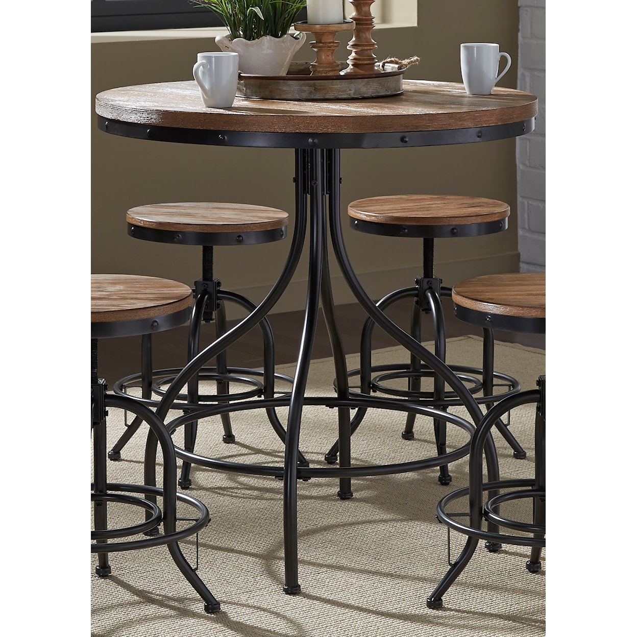 Liberty Furniture Vintage Dining Series Counter Height Pub Table