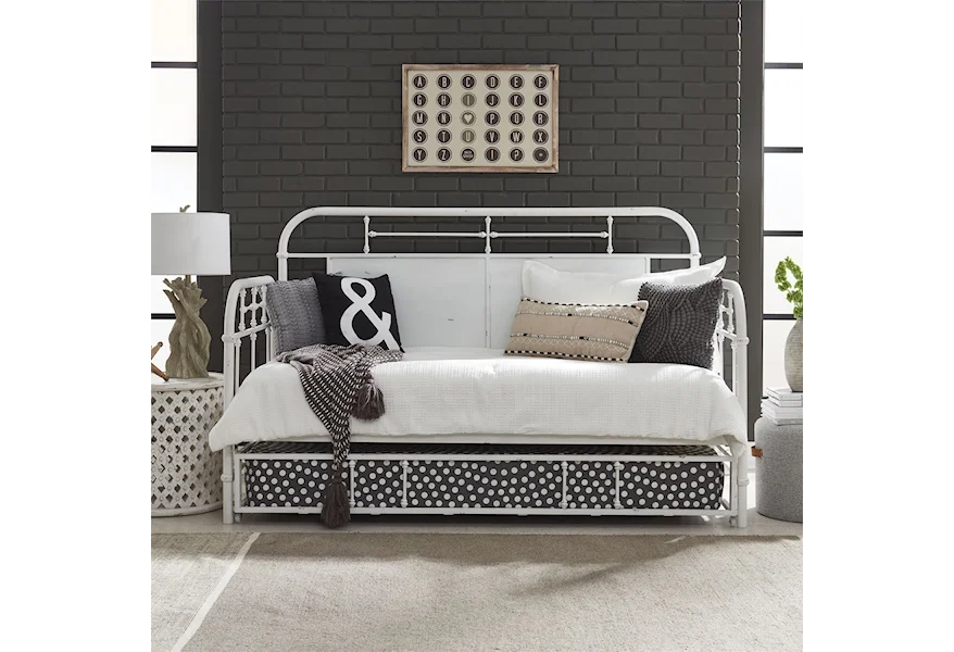 Vintage Series Twin Metal Daybed with Trundle by Liberty Furniture at Royal Furniture