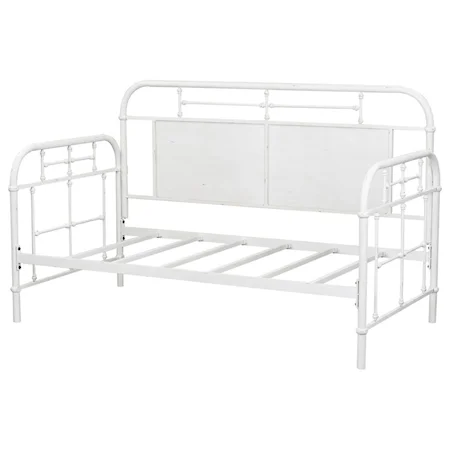 Twin Metal Daybed with Turned Spindles