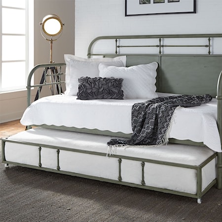 Twin Metal Daybed with Trundle