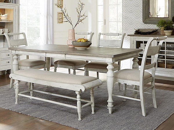 6 Piece Rectangular Table Set