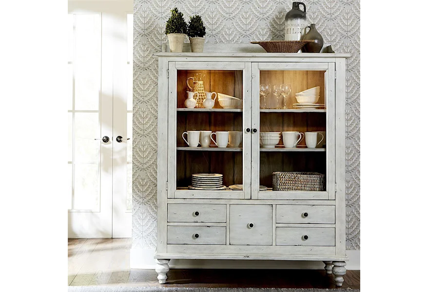 Whitney Display Cabinet by Liberty Furniture at VanDrie Home Furnishings