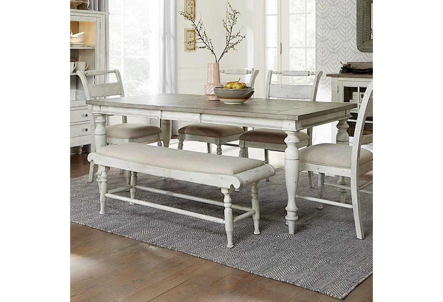 Whitney Rectangular Leg Table by Liberty Furniture at VanDrie Home Furnishings