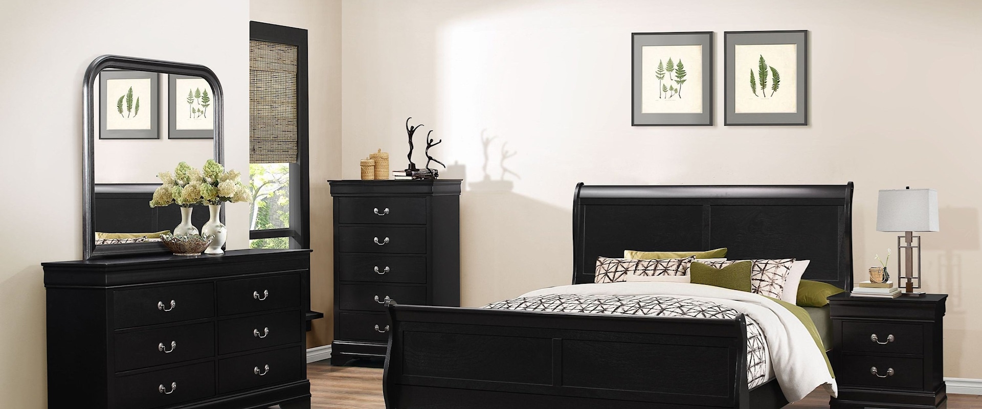 5 Piece Queen Bedroom Set with Chest