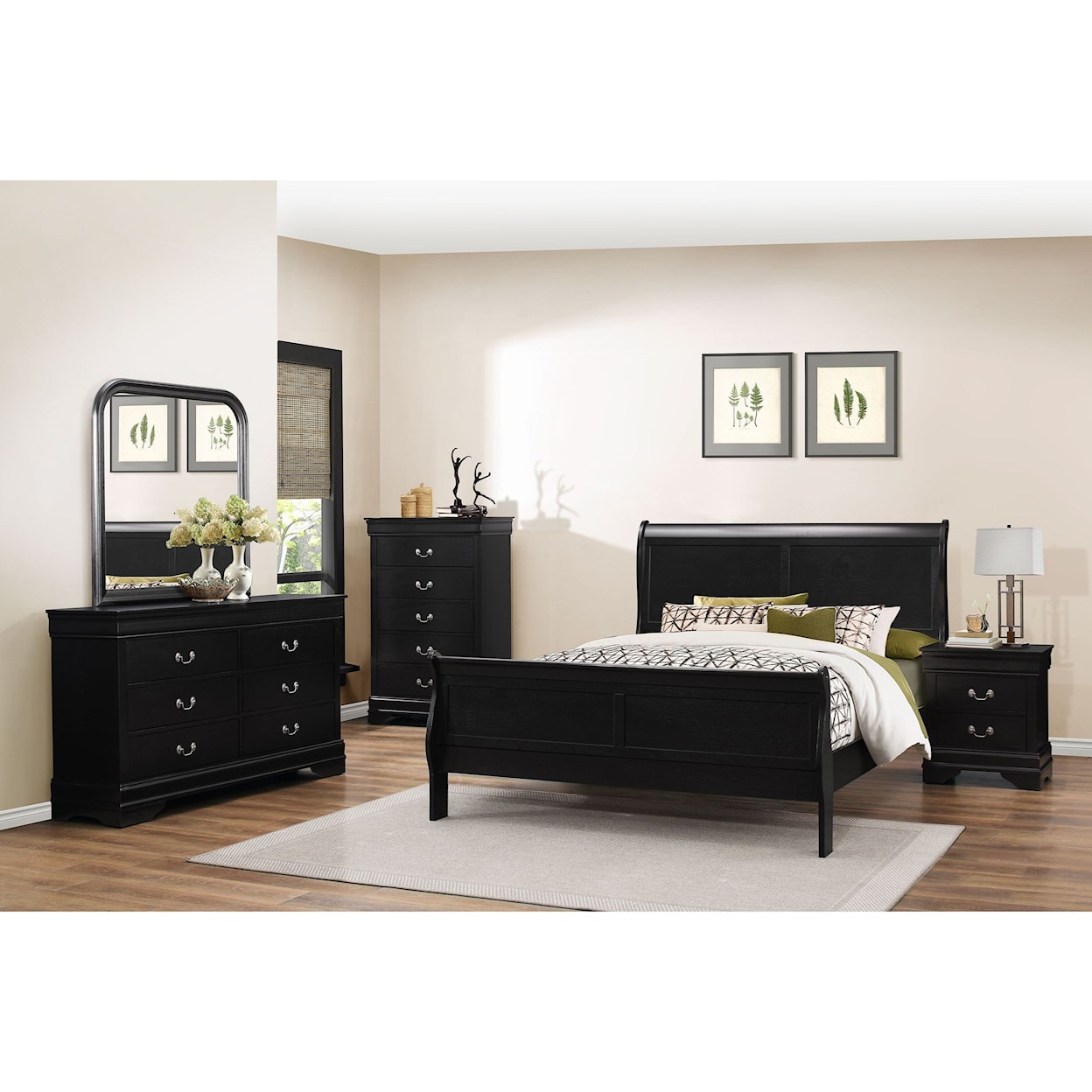 Lifestyle 4937 Full Sleigh Bed