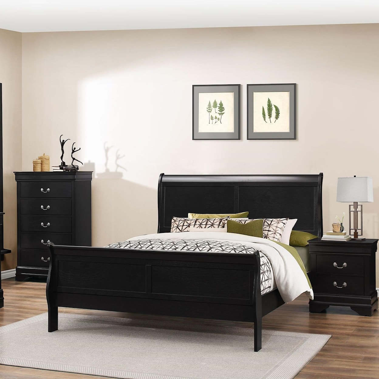 Lifestyle 4937 Twin Sleigh Bed