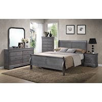 5 Piece Full Bedroom Set with Chest
