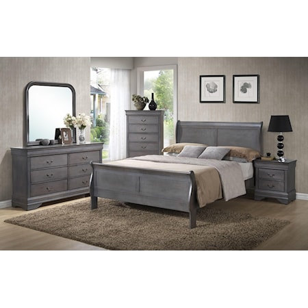 5 Piece Queen Bedroom Set with Chest