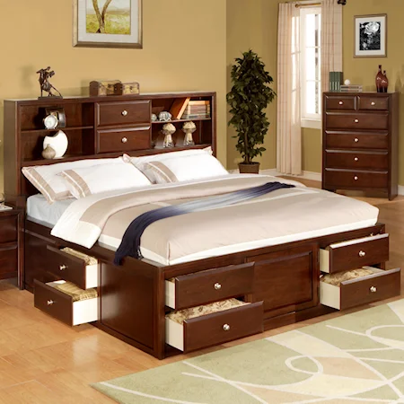 California King Storage Bed