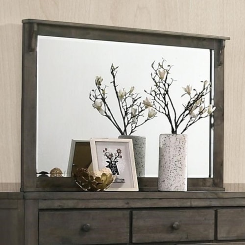 Gray Dresser Mirror