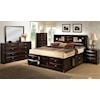 Lifestyle Todd Queen Bookcase Bed with Storage