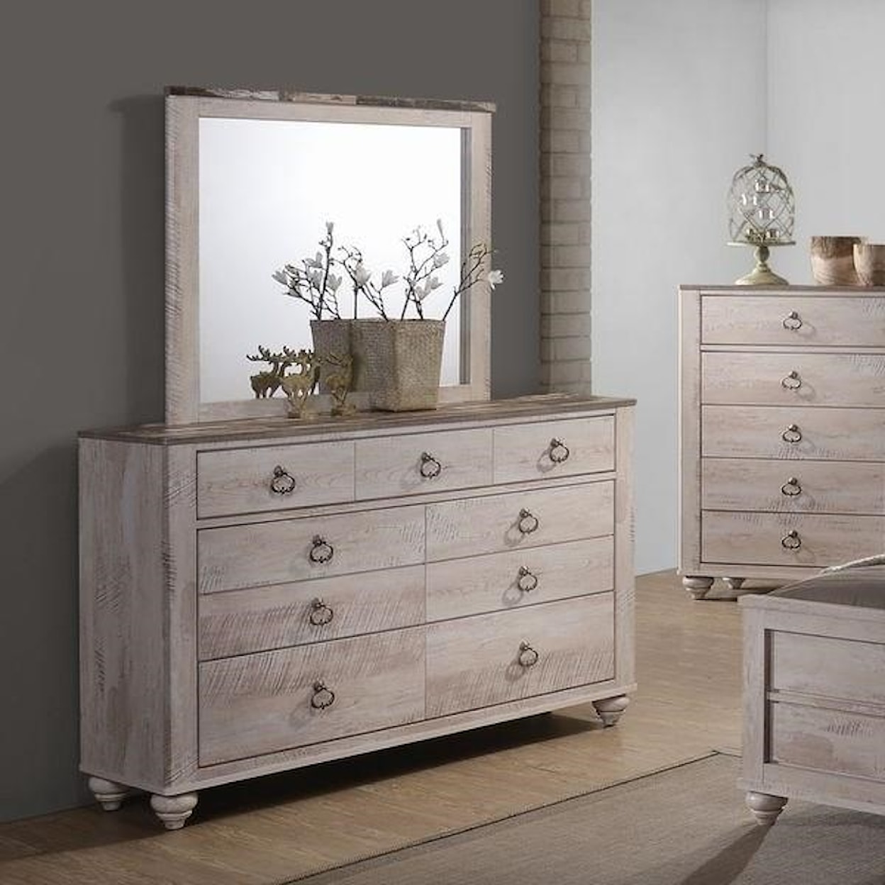 Lifestyle C7302A Dresser and Mirror Set