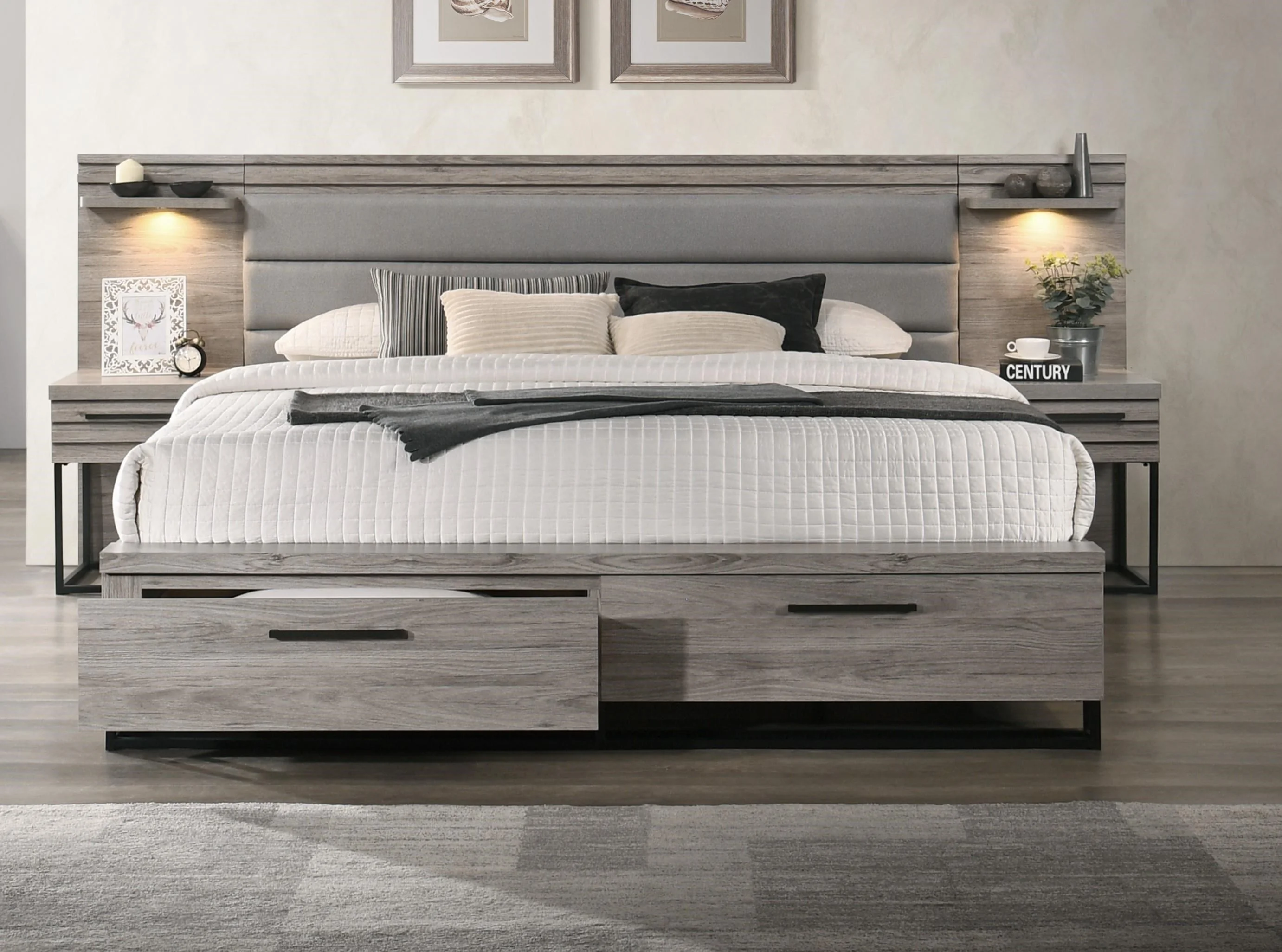 Lifestyle C8349 505154021 Queen Storage Wall Bed Furniture Fair
