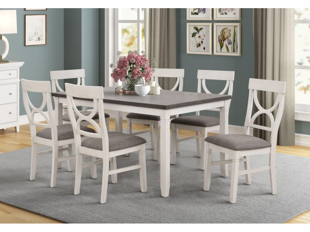 Lifestyle Laura Dining Table with 6 Chairs | Royal Furniture | Casual