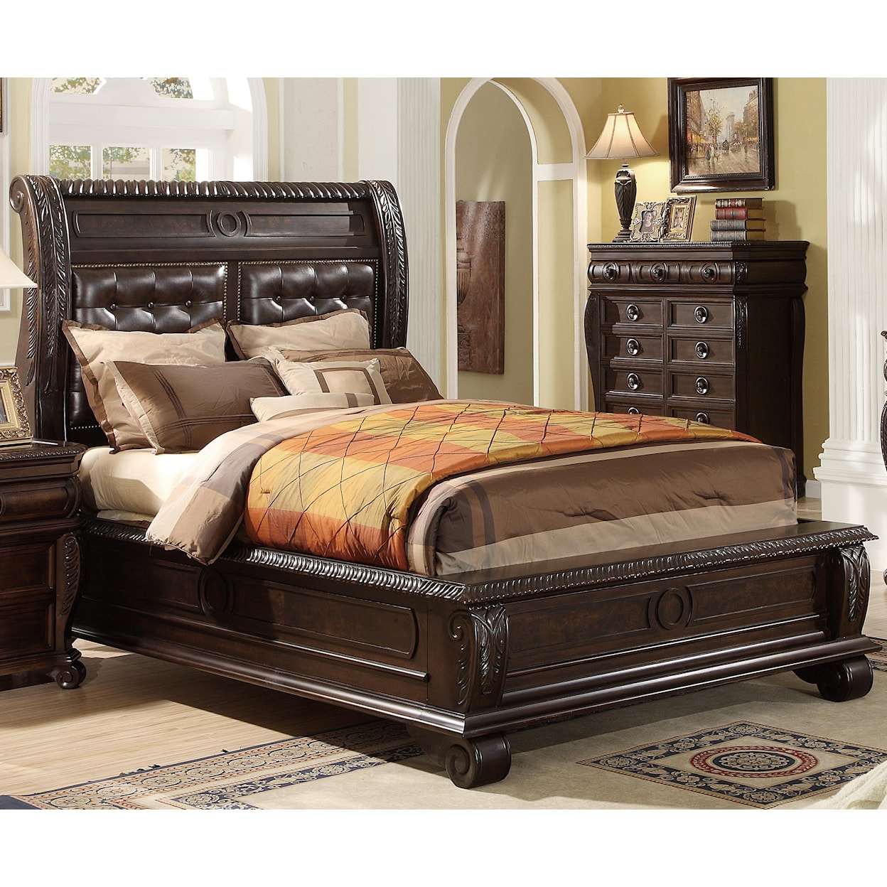 Home Insights B2160 Queen Panel Bed