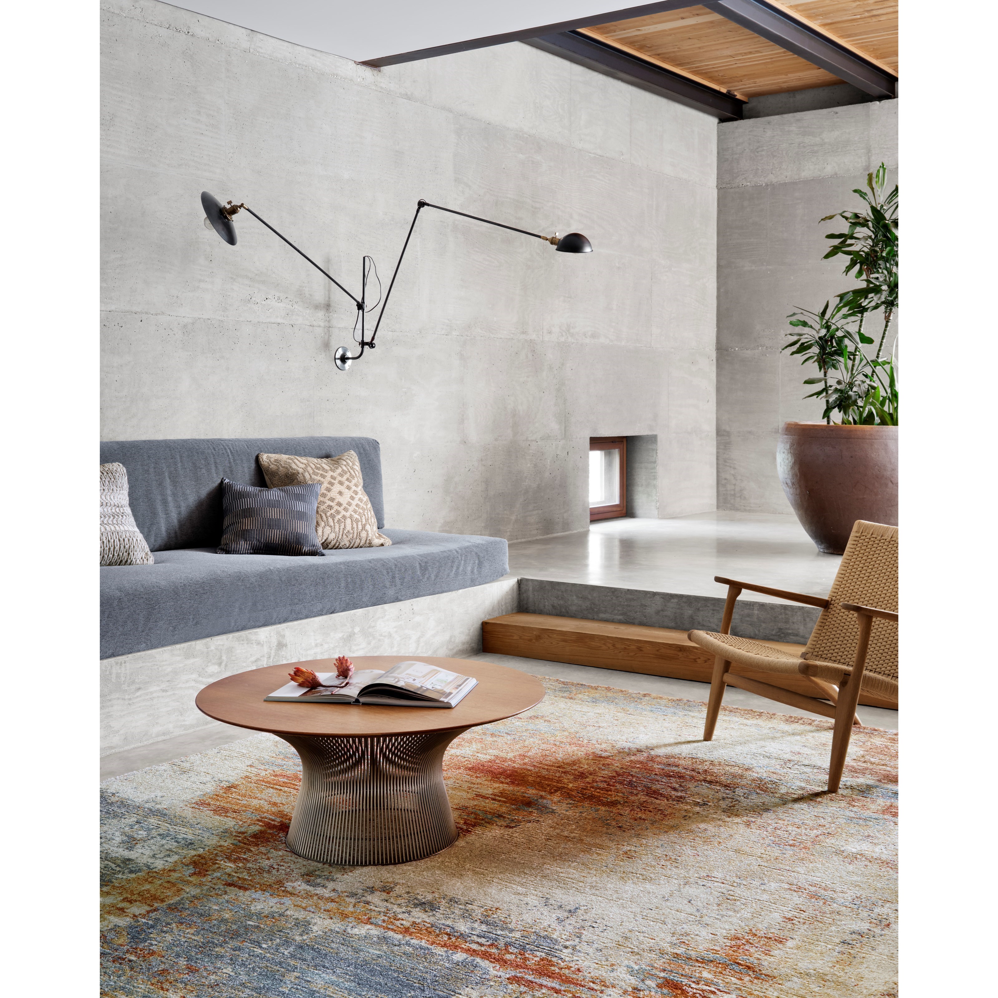 1'6" x 1'6"  Terracotta Rug