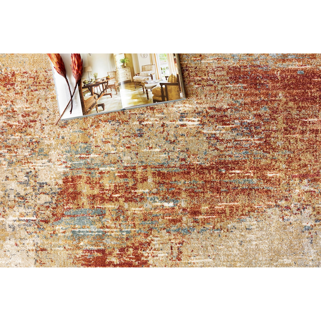 Reeds Rugs Augustus 2'7" x 4' Terracotta Rug